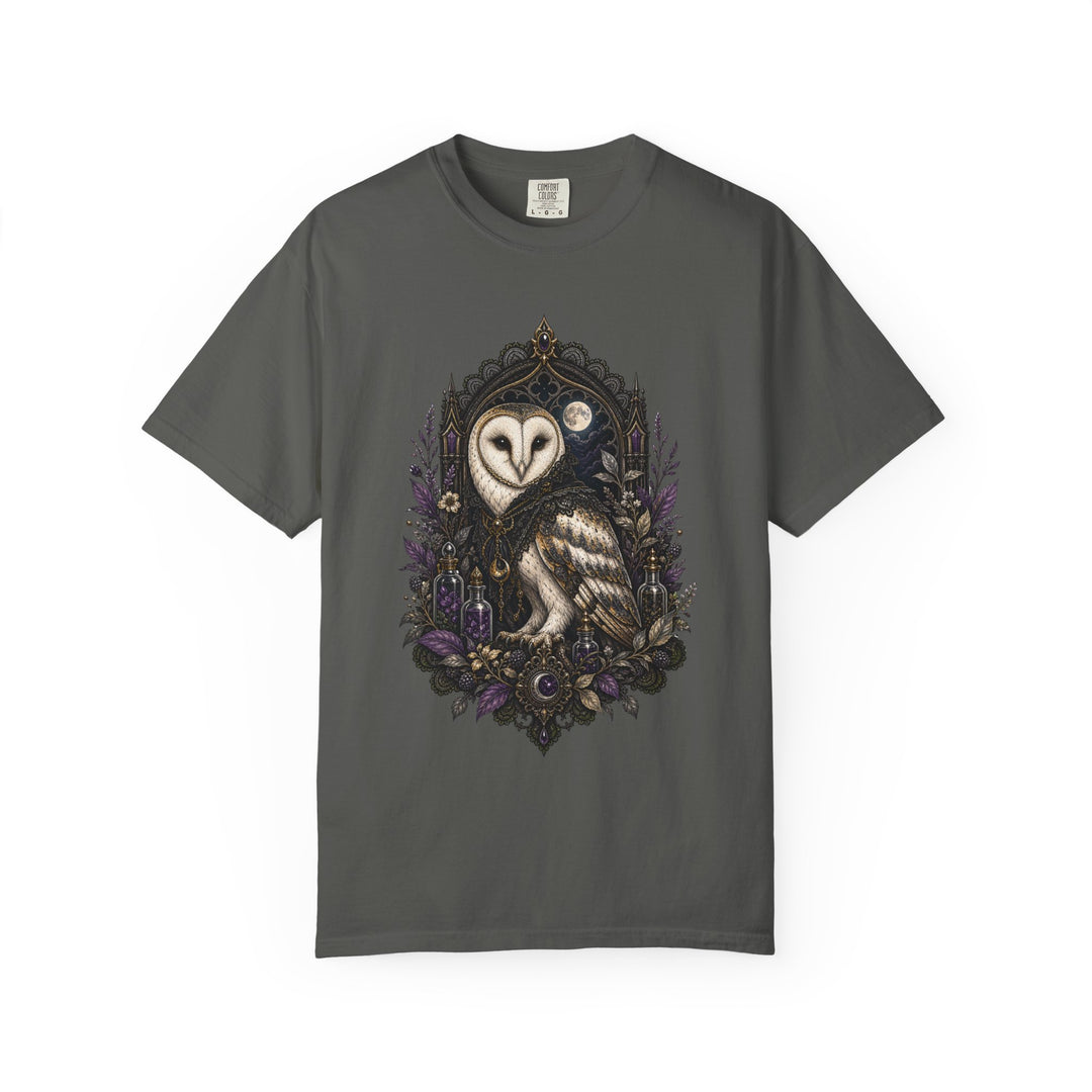 Gothic Lace Barn Owl Apothecary Graphic Tee