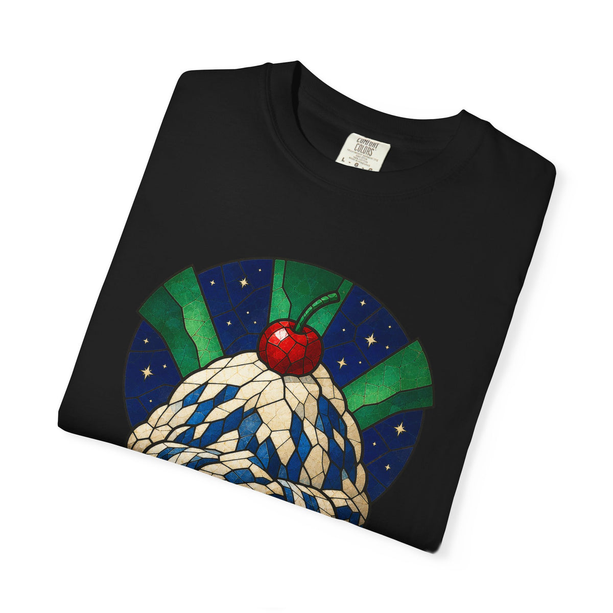 Ice Cream Glacier Stained Glass Adventure Graphic Tee