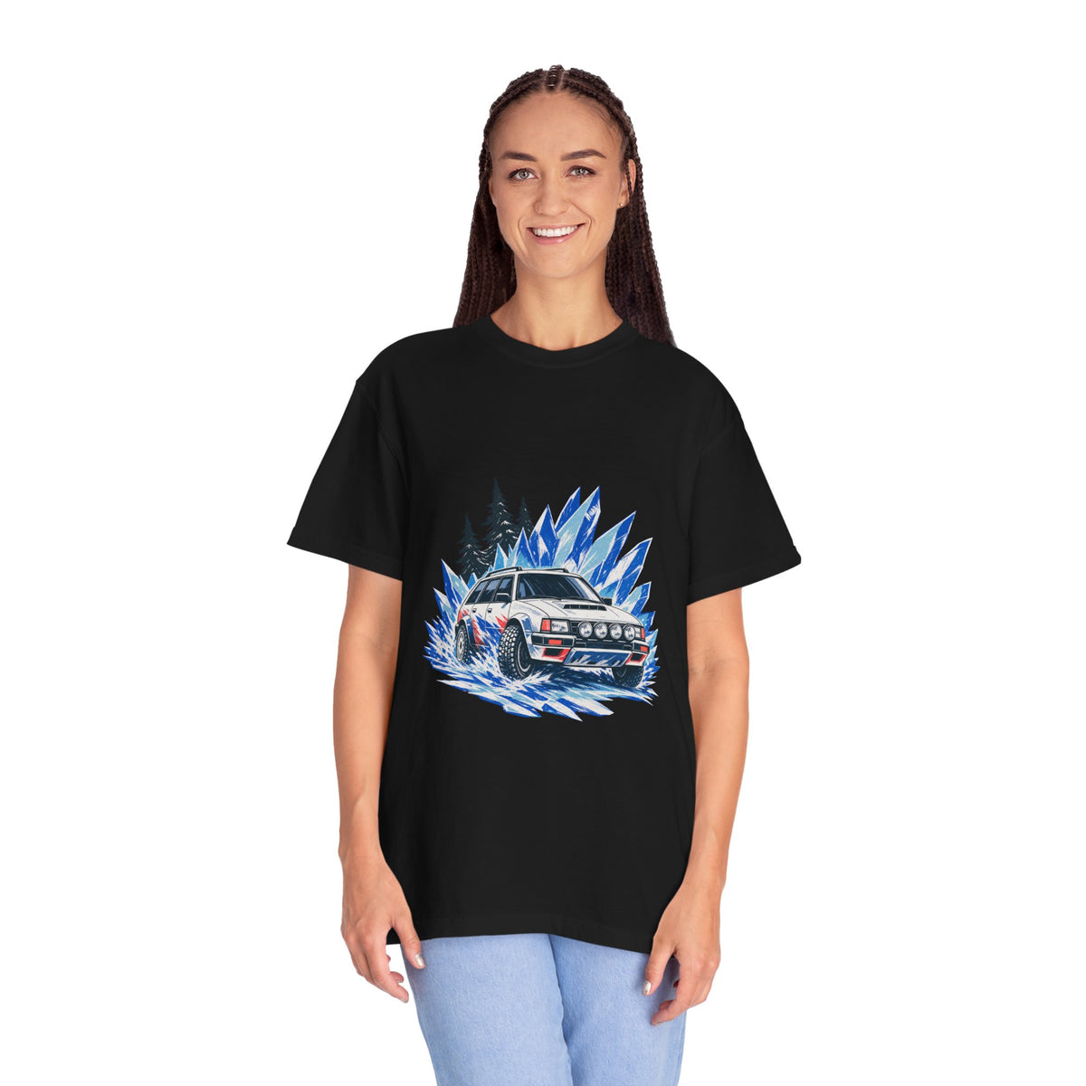 Cobalt Snow Stage Rally Wagon Graphic Tee