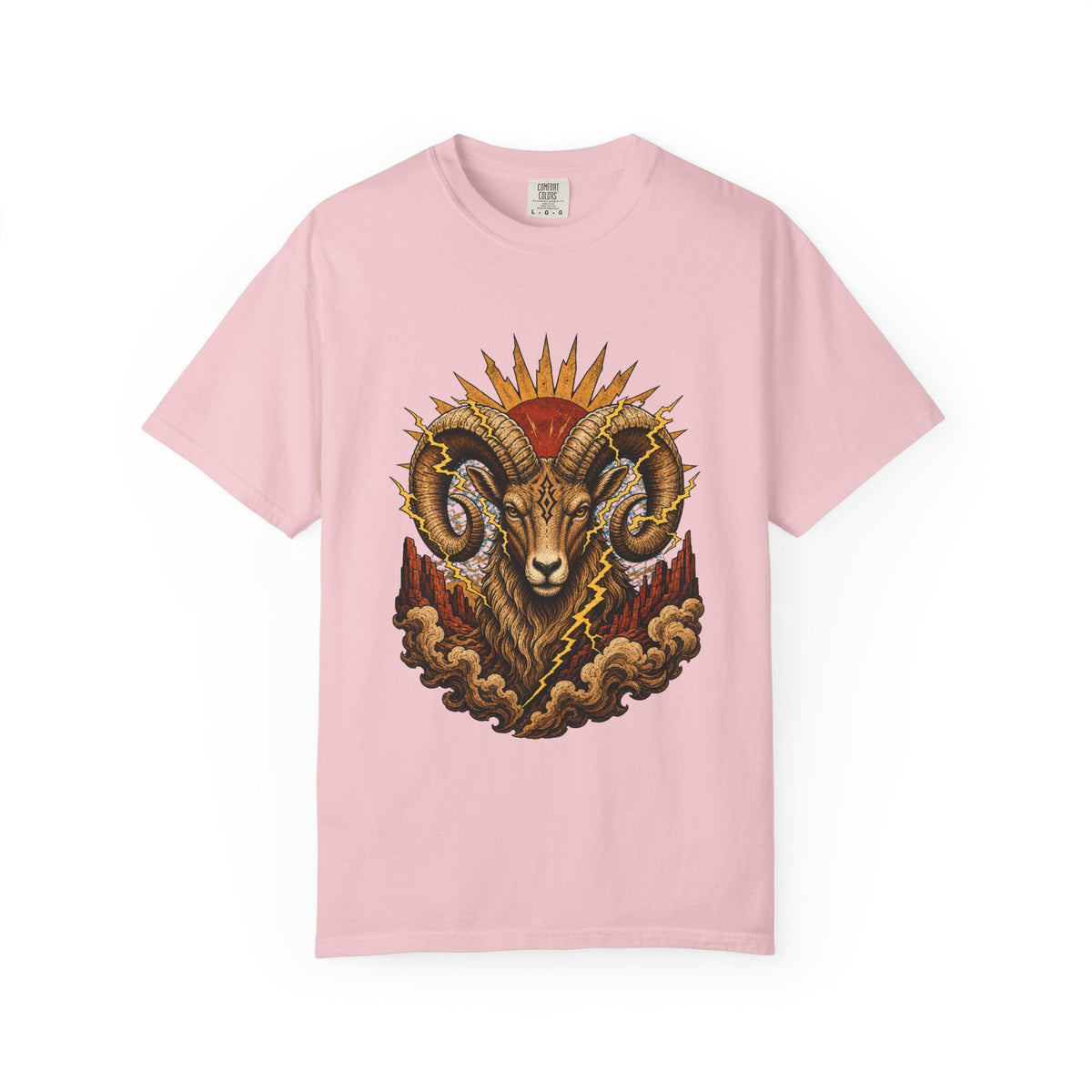 Desert Thunder Ram Tattoo T-Shirt Graphic