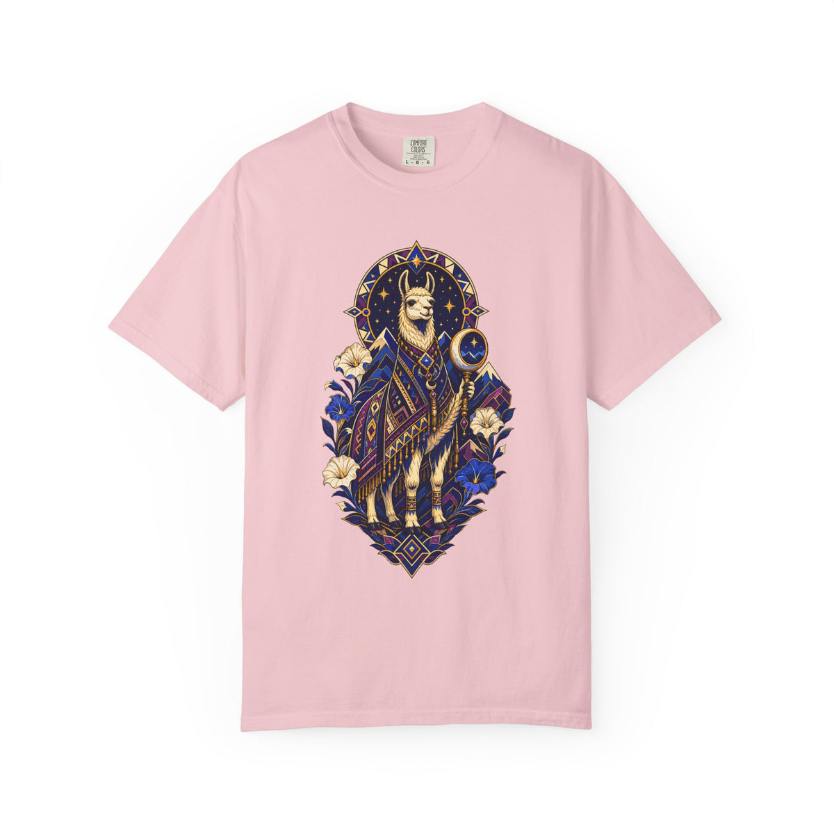 Midnight Indigo Llama Oracle Graphic Tee