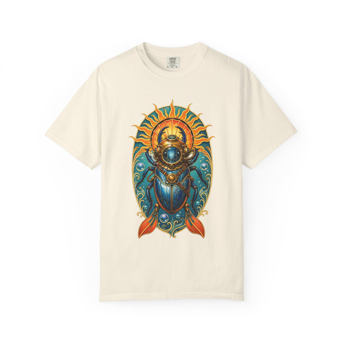 Cerulean Sun Beetle Diver Graphic Tee