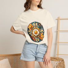 Stained Glass Roadside Breakfast Compass T-Shirt Graphic