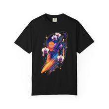 Vaporwave Meteor Violin Orchid T-Shirt Graphic