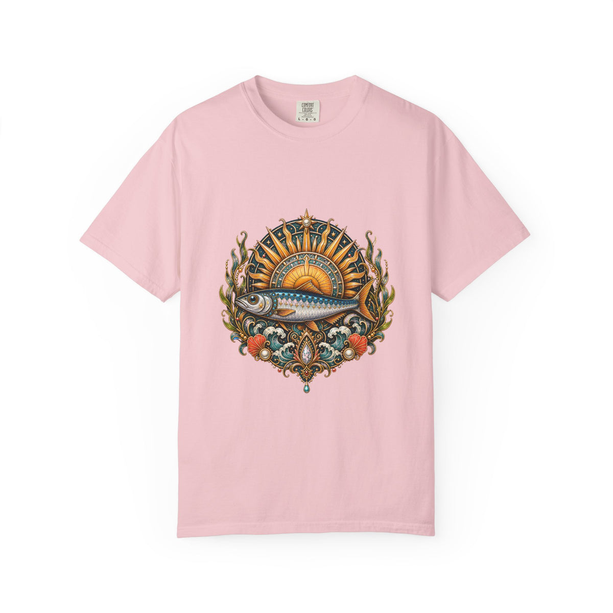 Solar Punk Sardine Saint T-Shirt Graphic