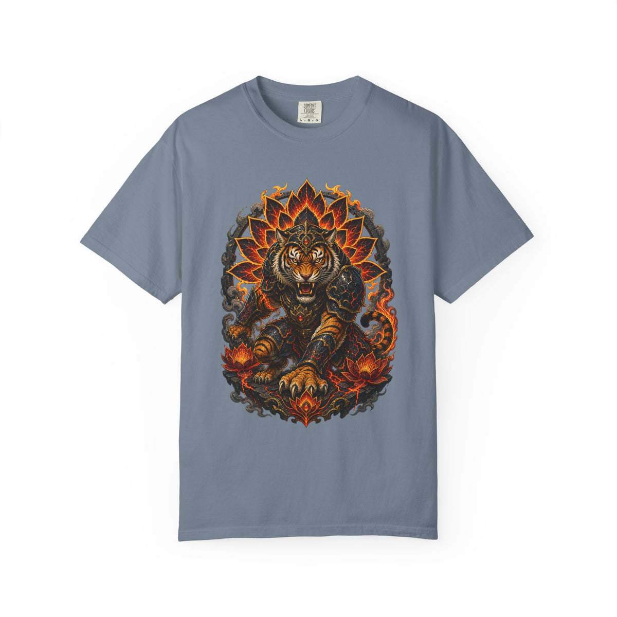 Volcanic Tiger Lotus Guardian T-Shirt Graphic