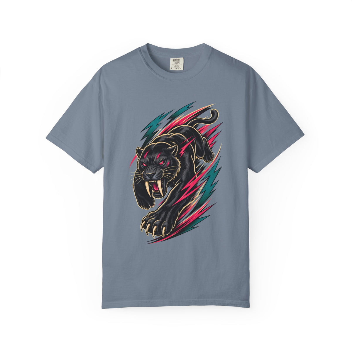 Retro Sport Saber Panther T-Shirt Graphic