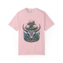 Chrome Cactus Skull Bloom T-Shirt Graphic