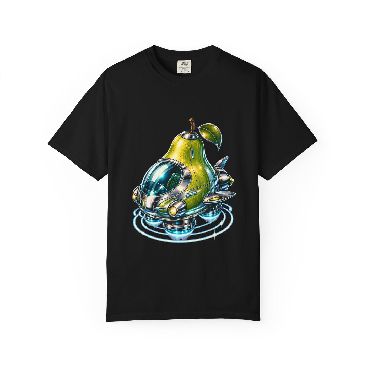 Chrome Pear Hovercraft T-Shirt Graphic