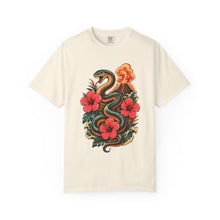 Postcard Hibiscus Volcano Serpent T-Shirt Graphic