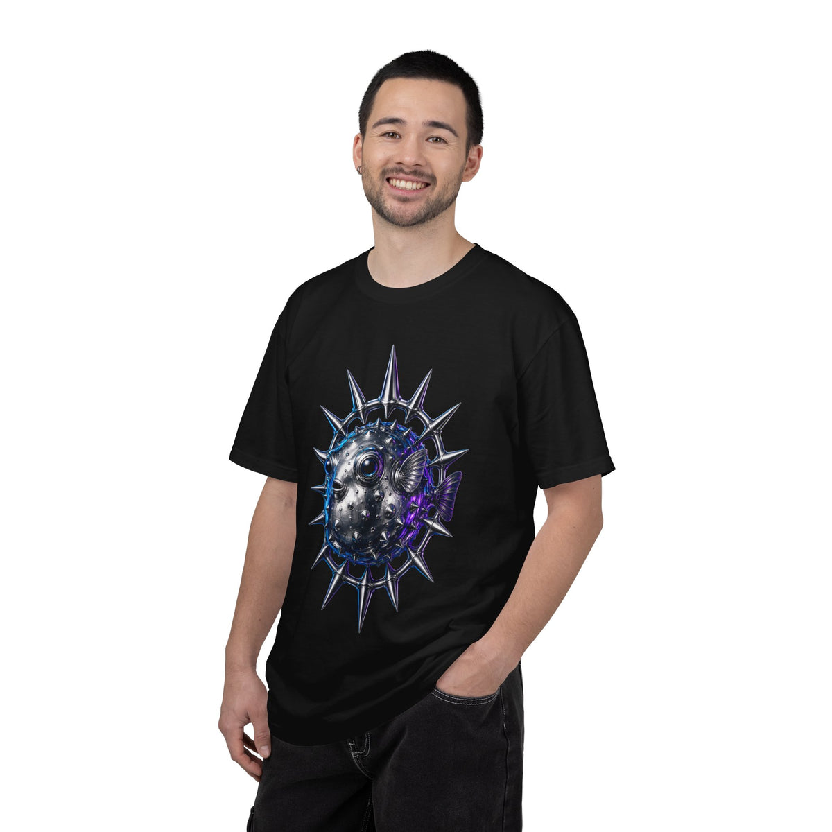 Mercury Pufferfish Spiked Halo Graphic Tee