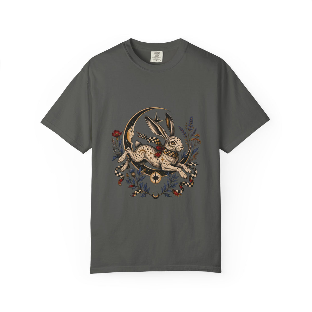 Moon Hare Tattoo Flash Graphic Tee
