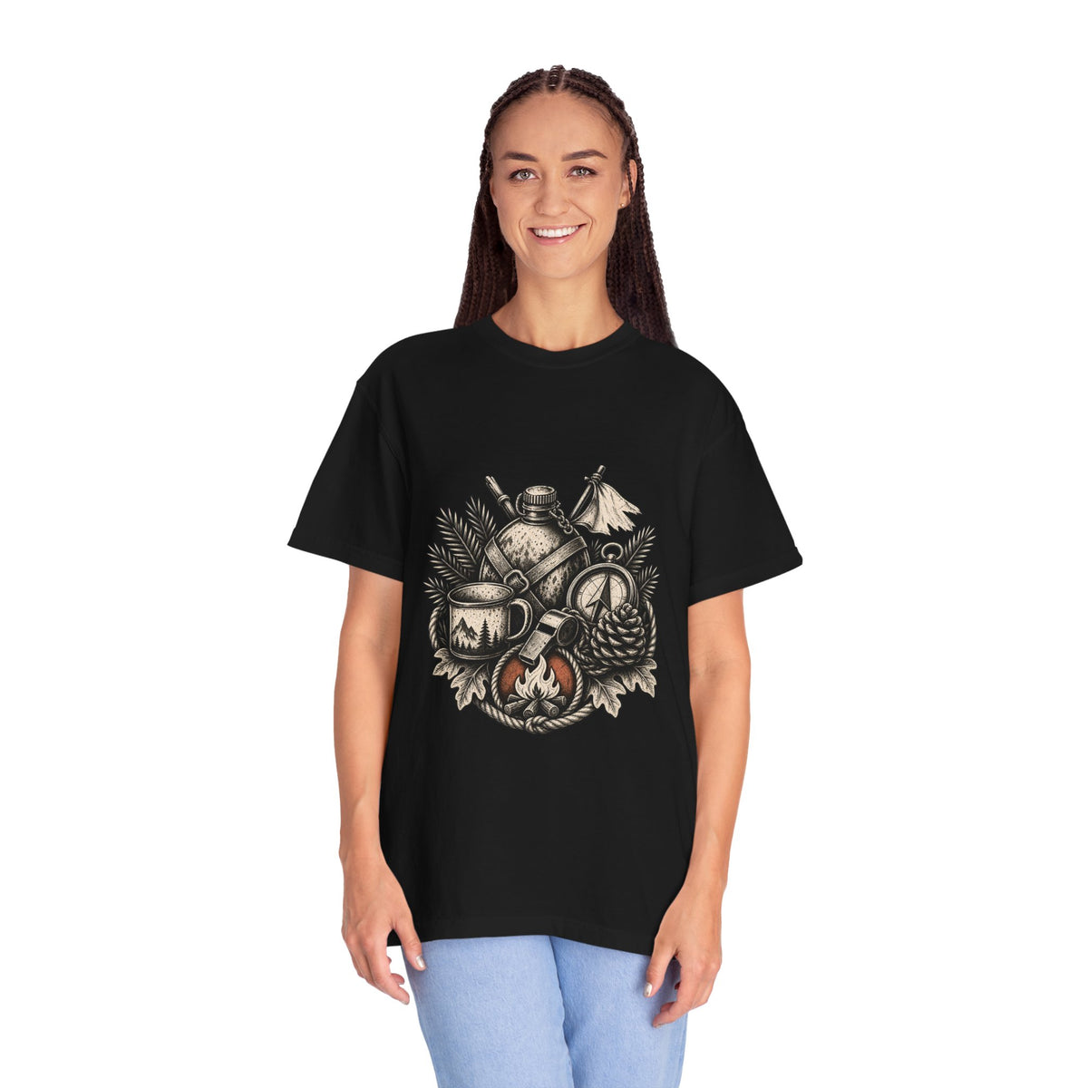Monochrome Summer Camp Relic T-Shirt Graphic