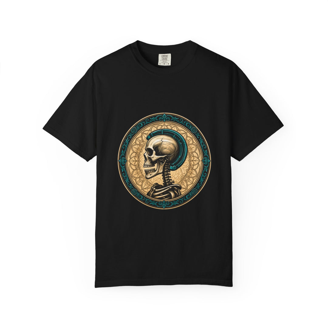 Gothic Skull Medallion T-Shirt Graphic