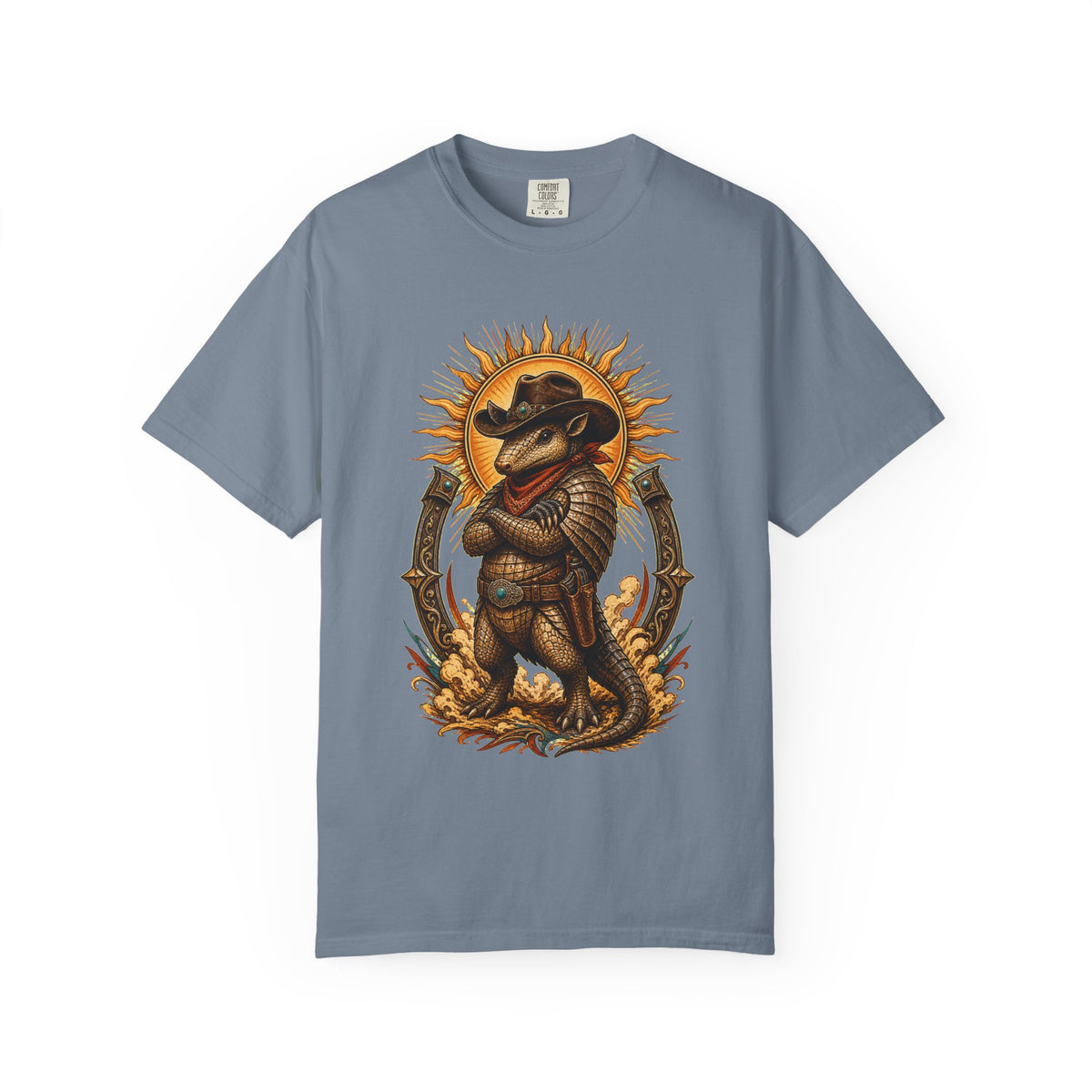 Solar Cowboy Armadillo T-Shirt Graphic