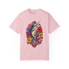 Psychedelic Hibiscus Swordfish Graphic Tee
