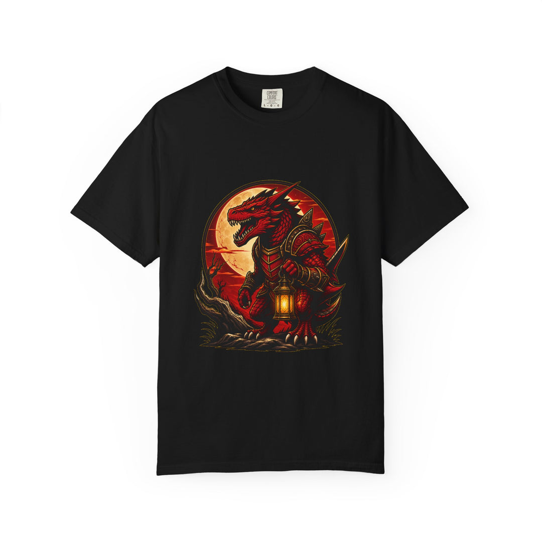 Red Dragon Lantern Moon T-Shirt Graphic