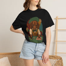 Dachshund Short Stack Vintage Poker Graphic Tee