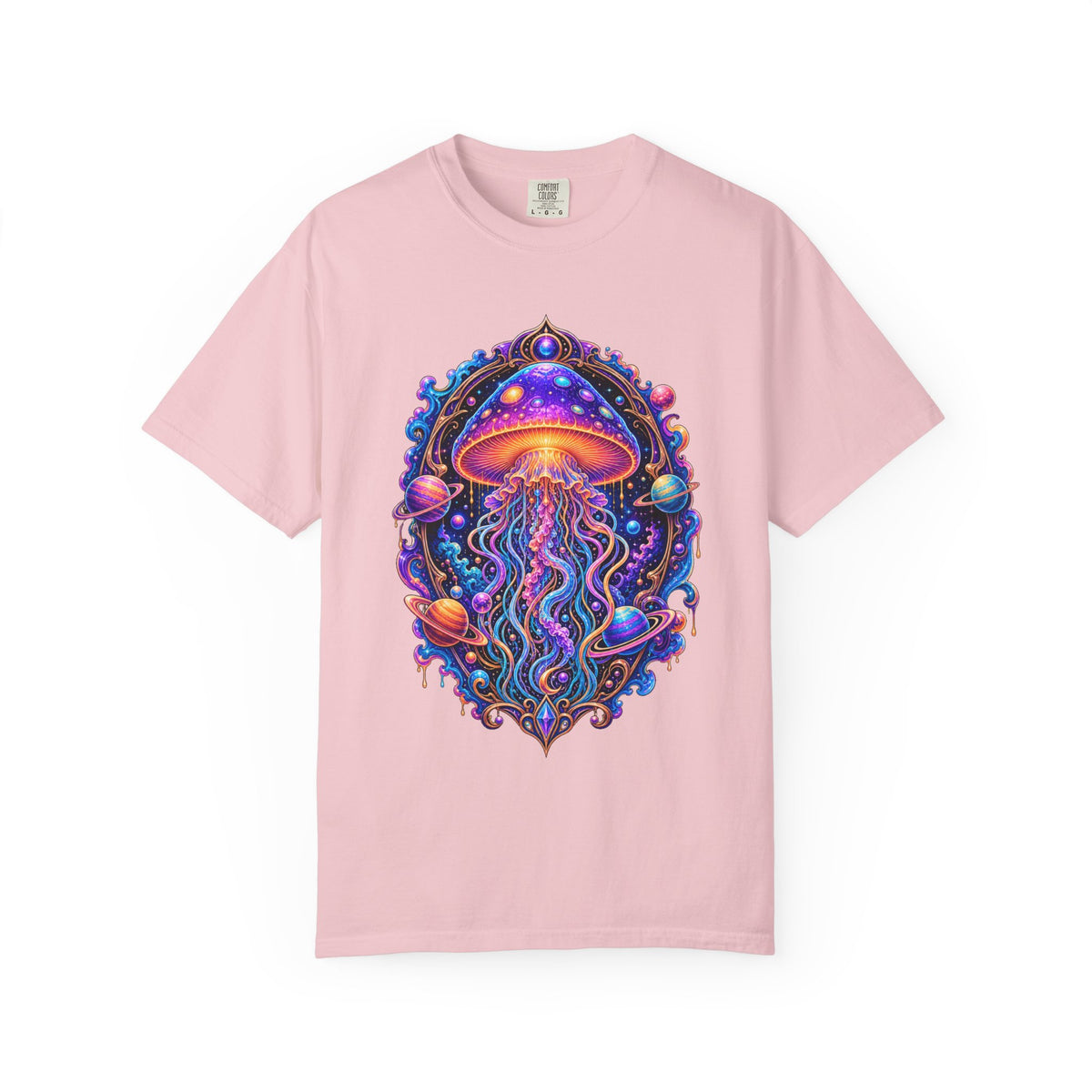 Cosmic Mushroom Jellyfish T-Shirt Graphic