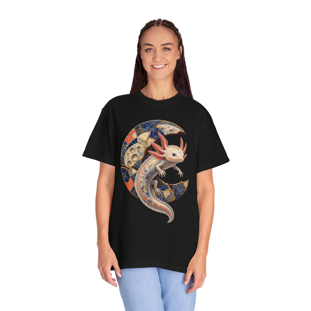 Lunar Axolotl Mosaic Relic Graphic Tee