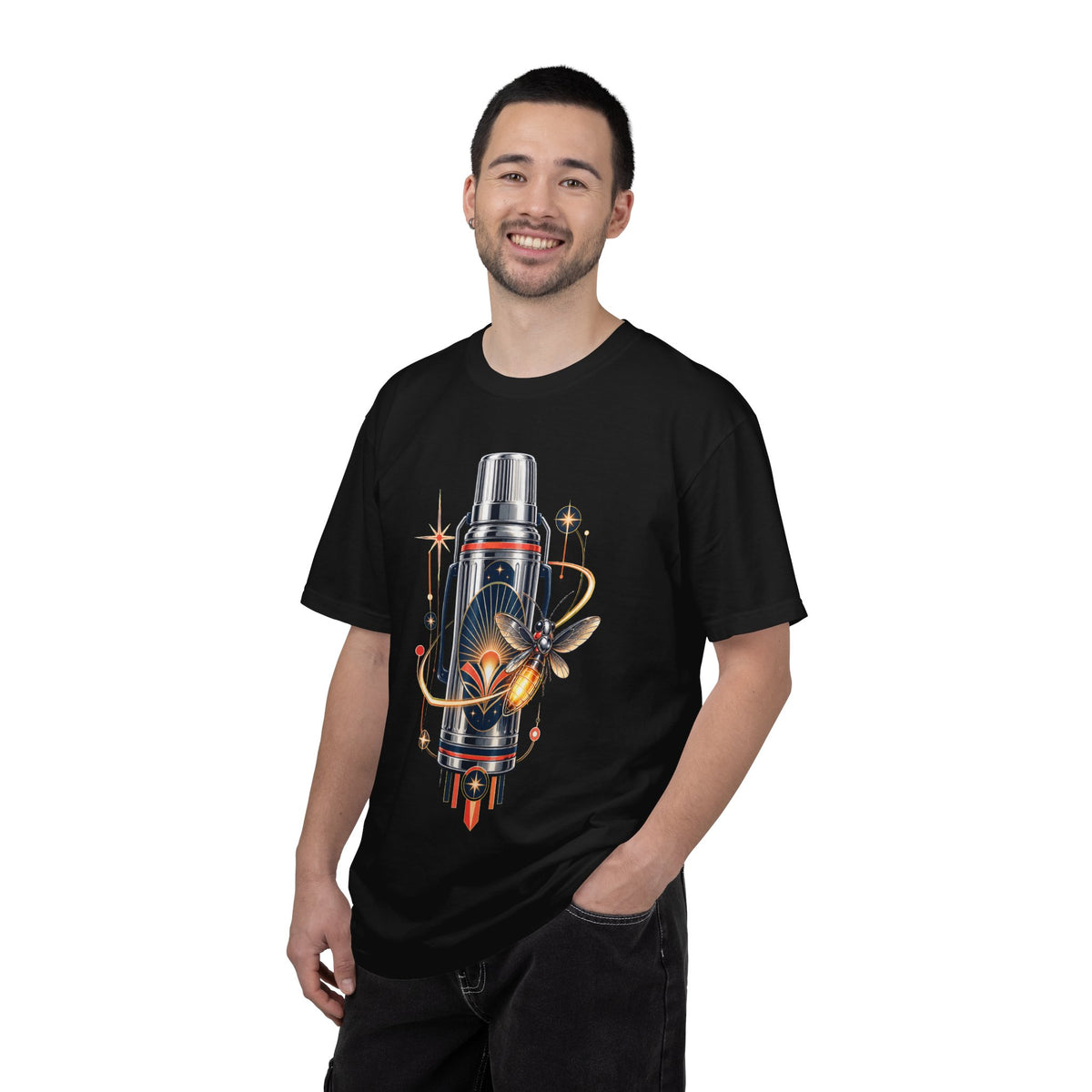 Chrome Picnic Thermos Firefly T-Shirt Graphic