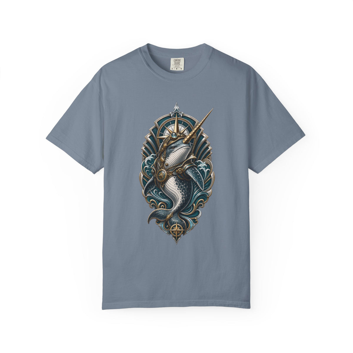 Neo Deco Narwhal Navigator Graphic Tee