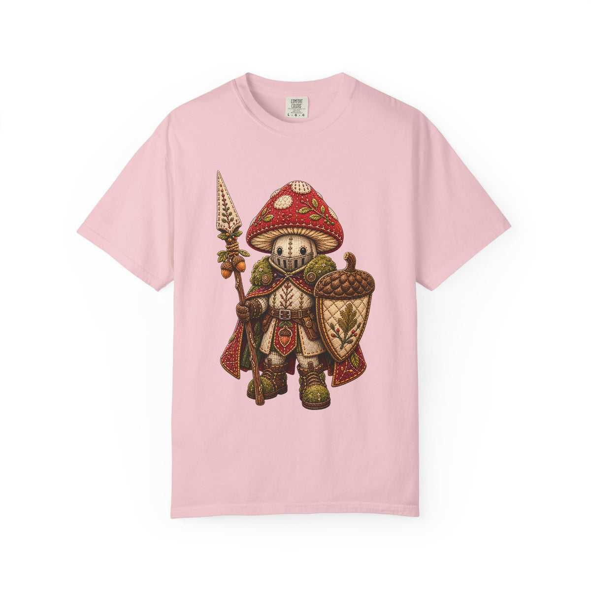 Soft-Stitch Mushroom Knight Graphic Tee