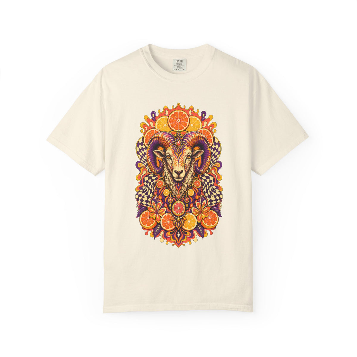 Psychedelic Citrus Ram Idol Graphic Tee