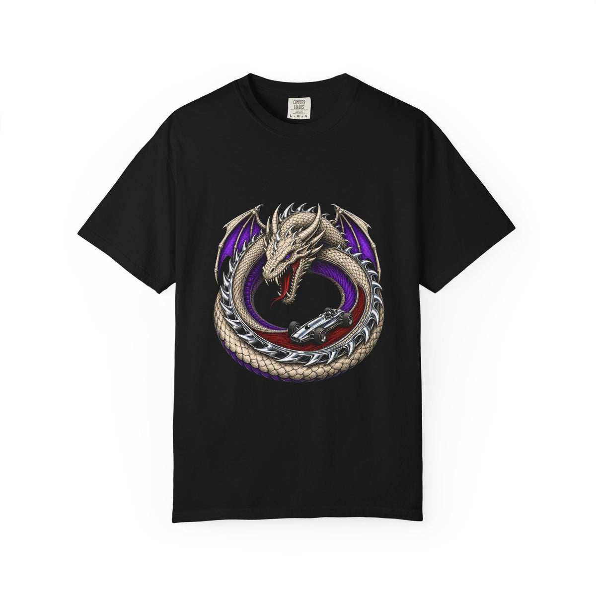 Serpent Speedway Gothic Racing Dragon Graphic Tee
