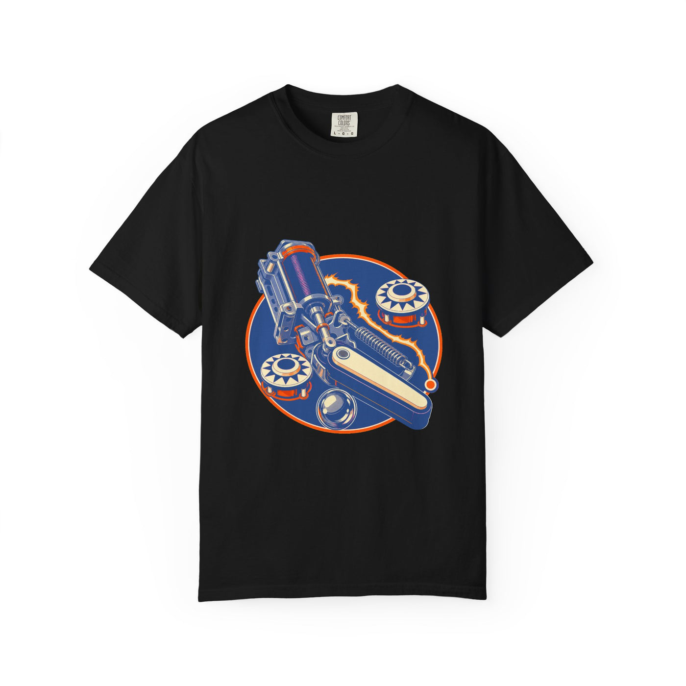 Pinball Flipper Coil Neon Graphic Tee