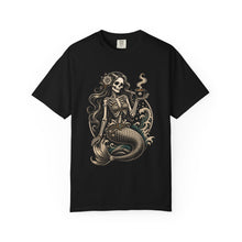 Skeleton Mermaid Coffee Siren T-Shirt Graphic
