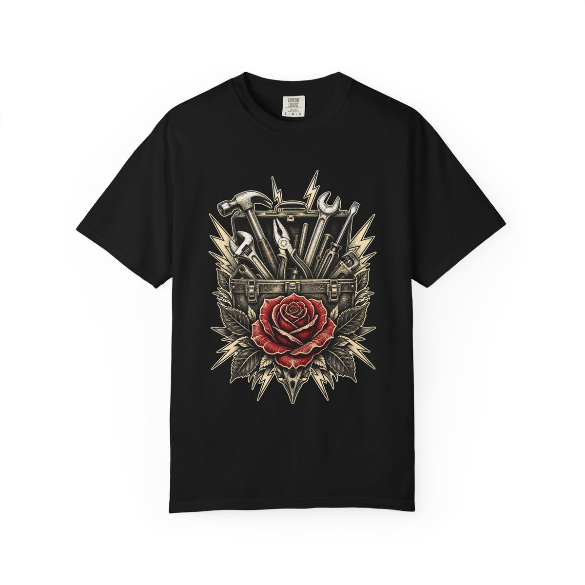 Tattoo Flash Toolbox Rose T-Shirt Graphic