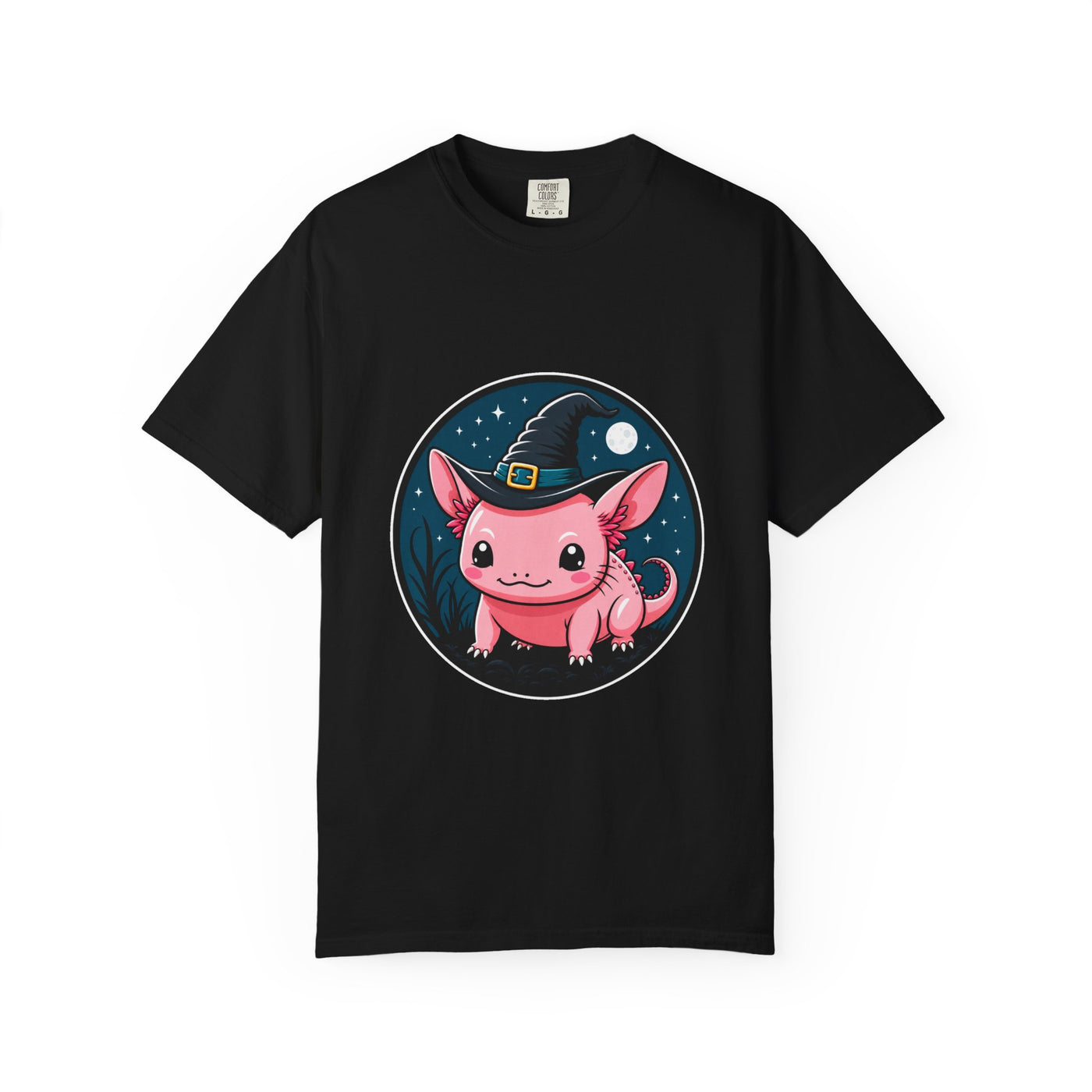 Witch Axolotl Badge T-Shirt Graphic