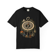 Op-Art Camping Donut Compass T-Shirt Graphic