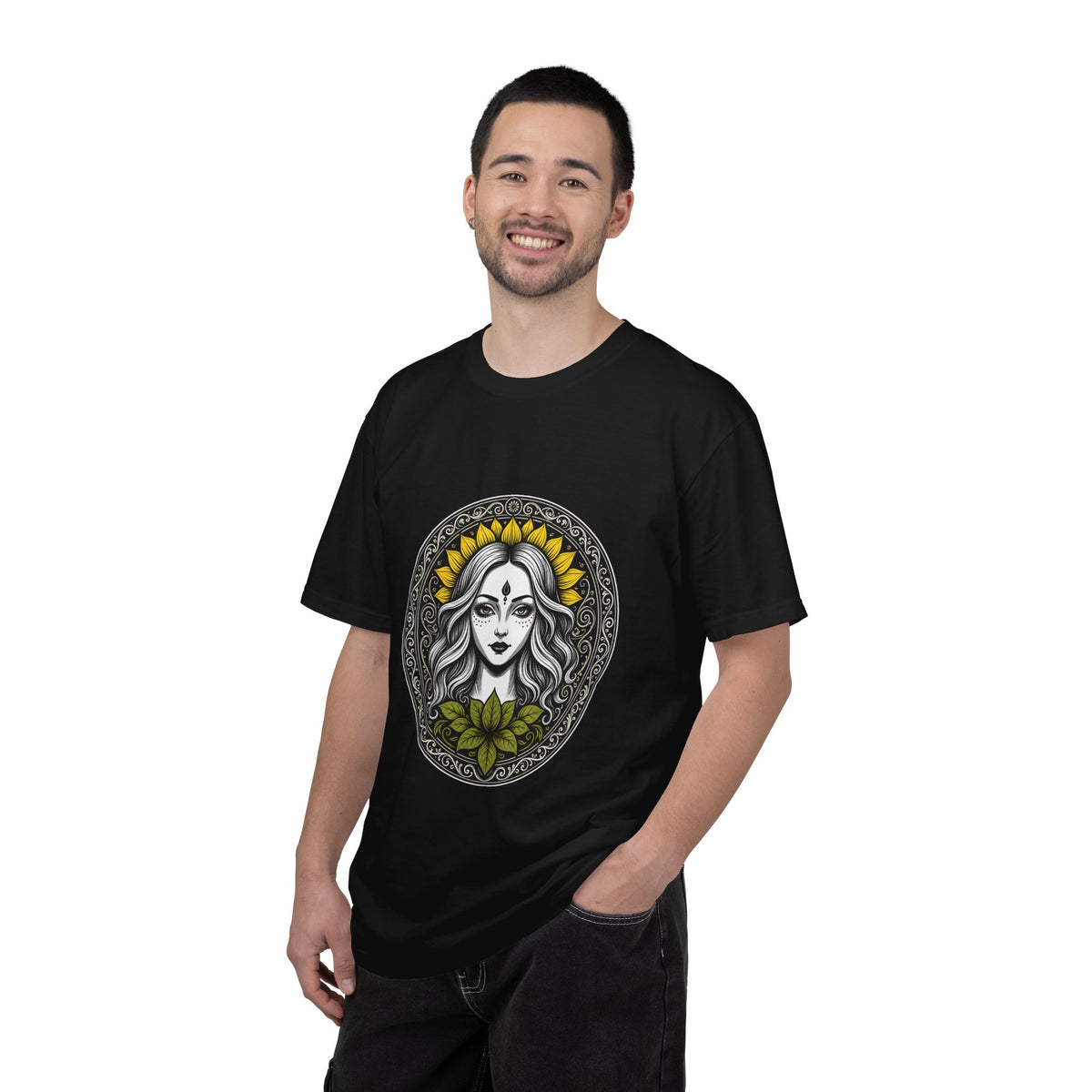 Sun Halo Oracle Medallion T-Shirt Graphic