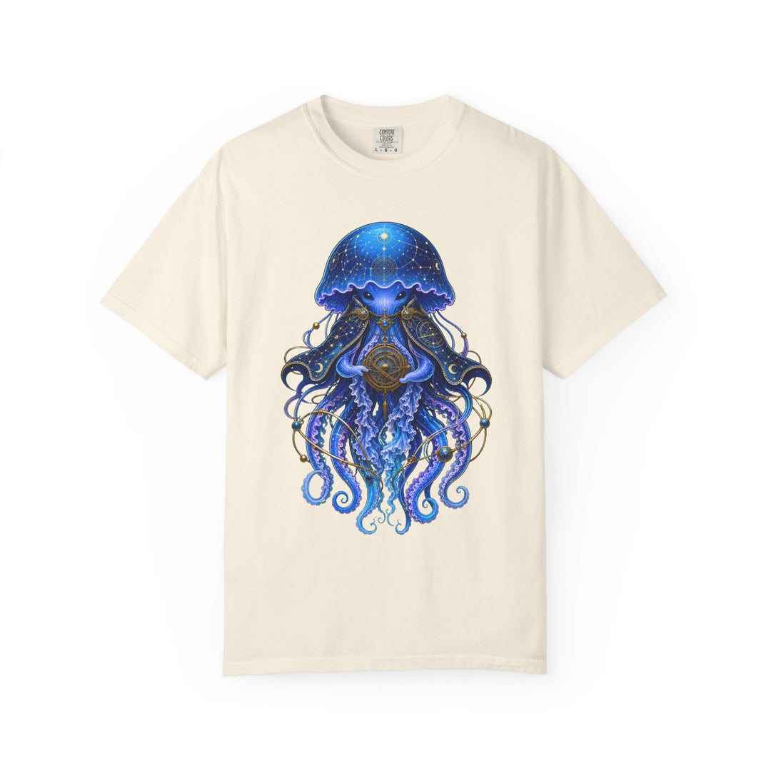 Cerulean Jellyfish Astronomer Graphic Tee