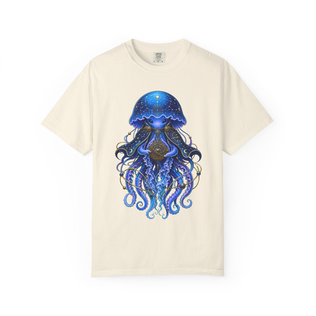 Cerulean Jellyfish Astronomer Graphic Tee