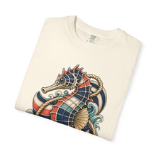 Nautical Deck-Stripe Seahorse Graphic Tee