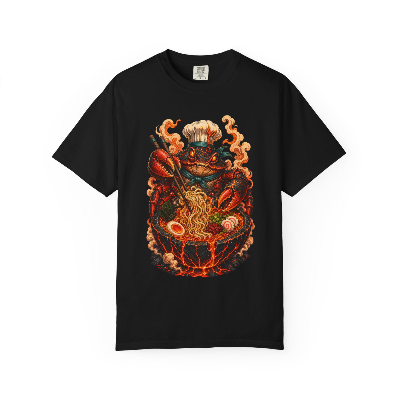 Volcano Ramen Crab T-Shirt Graphic