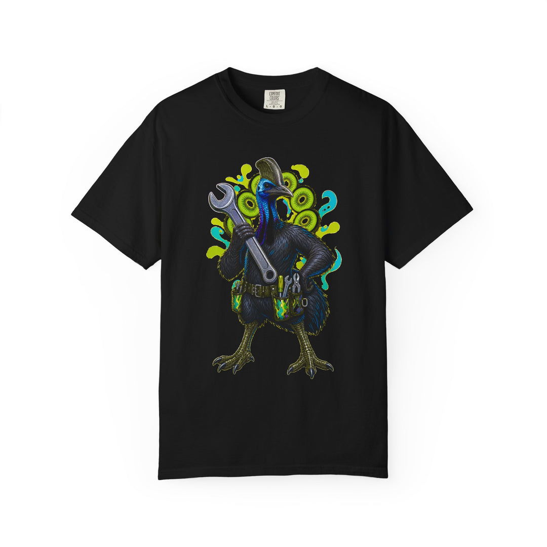 Psychedelic Kiwi Cassowary Graphic Tee
