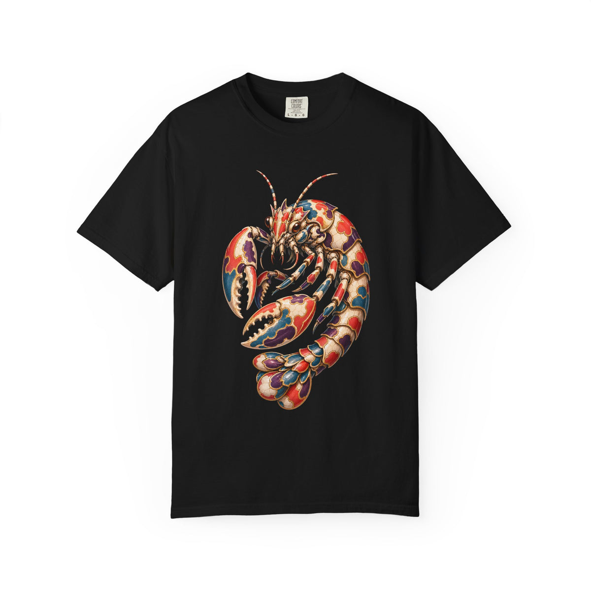 Harlequin Shrimp Porcelain Armor Graphic Tee