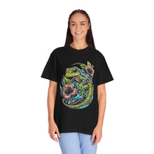 Hibiscus Mecha Gecko Tropical T-Shirt Graphic