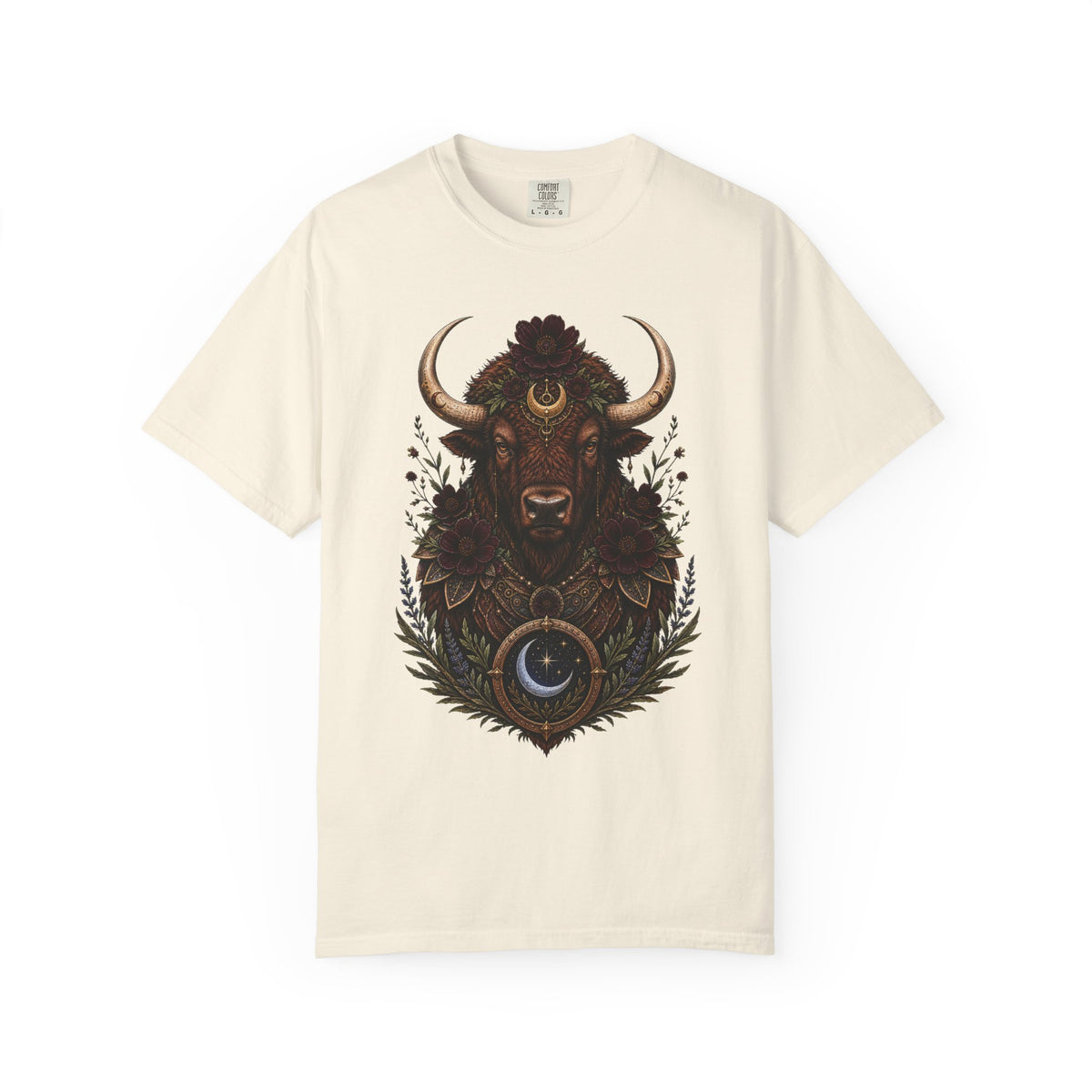 Chocolate Cosmos Bison Guardian Graphic Tee