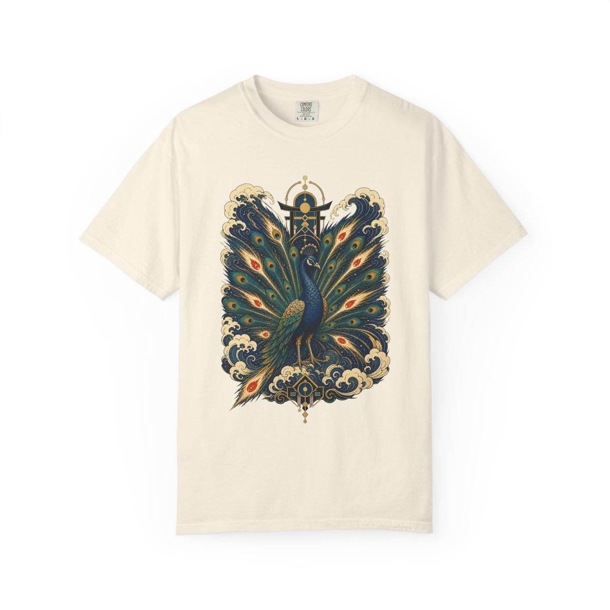 Ukiyo-E Meteor Peacock Graphic Tee