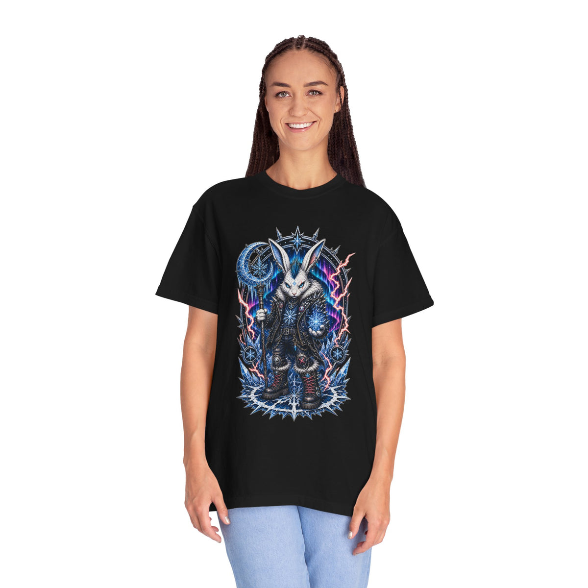 Punk Arctic Hare Oracle T-Shirt Graphic