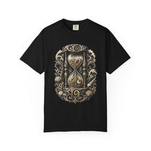 Blackwork Beach Fossil Hourglass T-Shirt Graphic