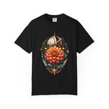 Retro-Futurist Observatory Dahlia T-Shirt Graphic