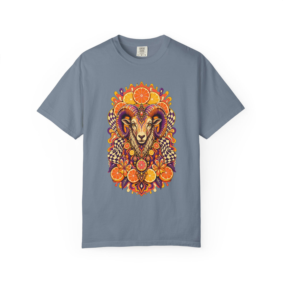 Psychedelic Citrus Ram Idol Graphic Tee