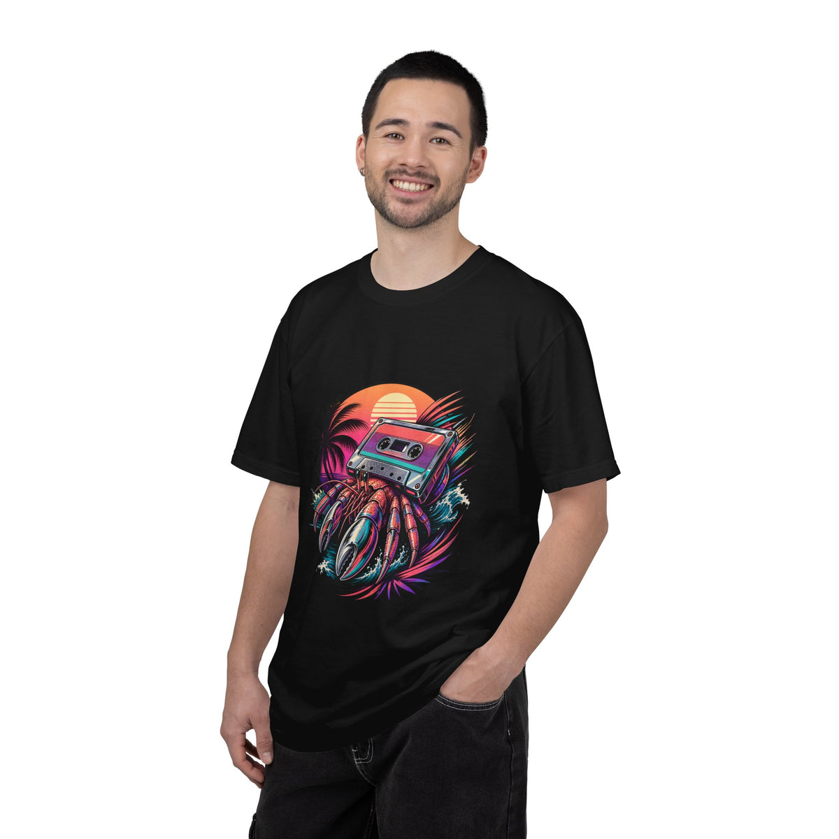 Vaporwave Hermit Crab T-Shirt Graphic