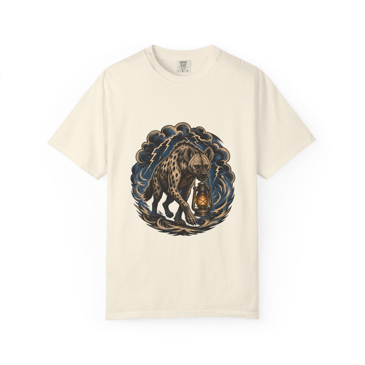Woodcut Storm Hyena Graphic Tee